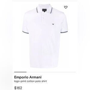 Emporio Armani white polo.Wore 2 times so basically New.